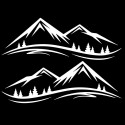 DIY Mountain Decal Sticker Universal For VW T5 T6 Camper Van Campervan Motorhome Motorcycle Boat