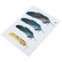 Imitation Feather Motorcycle Tank 3D Stickers Three Dimensional Decals