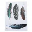 Imitation Feather Motorcycle Tank 3D Stickers Three Dimensional Decals