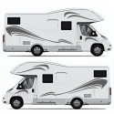 Motorhome Stripes Camper Van Horsebox Caravan RV Decals Sticker Graphic