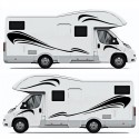 Motorhome Stripes Camper Van Horsebox Caravan RV Decals Sticker Graphic
