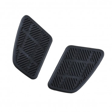 Pair Motorcycle Rubber Fuel Tank Pad Protector Decal Sticker Universal
