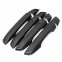 4PCS Carbon Fiber Style Exterior Door Handle Cover Trim For Honda Civic 16-17