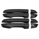 4PCS Carbon Fiber Style Exterior Door Handle Cover Trim For Honda Civic 16-17