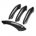 4PCS Real Carbon Fiber Door Handle Cover without LED Sensor Type For BMW F07 F10 F11 520i 528i 535i M5