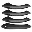 4PCS Real Carbon Fiber Door Handle Cover without LED Sensor Type For BMW F07 F10 F11 520i 528i 535i M5