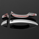 4Pcs ABS Chrome Exterior Door Handle Cover Trim For Audi Q5 2009-2013 A4 B8 S4 A5 2008-2011 LHD