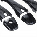 4Pcs Car Carbon Fiber Side Smart Door Handle Covers Trim For Nissan Altima 2013-2018