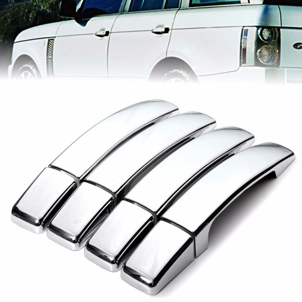 8 Pcs ABS Chrome Door Handle Covers for Range Rover Sport Found 3/4 Freelander 2