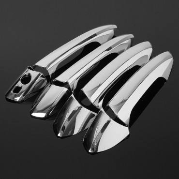 8PCS ABS Chrome Side Door Handles Cover Trim For Mercedes-Benz B/C/E/GLK/ML Right Hand Drive