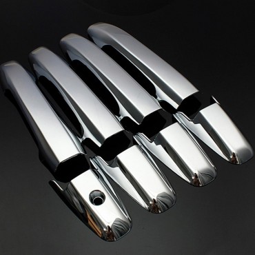 8PCS Chrome External Door Handle Cover For Honda Civic 4DR Sedan 2006-2011