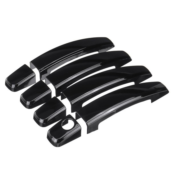 8PCS Set ABS Glossy Black 4 Door Handle Covers For Chevrolet Cruze Malibu Vauxhall Antara Corsa