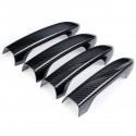 8Pcs Car Carbon Black 4 Door Handle Covers Set For Honda Accord 9th 2013-2017