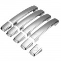 9 Pcs Chrome Plastic Outer Door Handle Cover For Nissan Navara D40 2005-2015