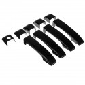 9Pcs Gloss Black Door Handle Cover Trim For Land Rover Range Vogue L322 2002-2012