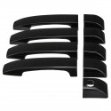 9Pcs Gloss Black Door Handle Cover Trim For Land Rover Range Vogue L322 2002-2012