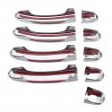 9Pcs Set ABS Chrome 4 Door Handle Cover For VW Transporter T5 T6 Caddy Van