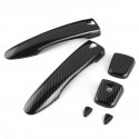 Car Carbon Fiber Door Handle Cover Trims 8PCS Kit for Nissan Qashqai Rogue X-trail 2014-2018