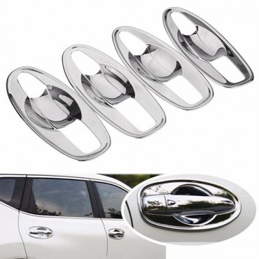 Car Door Handle Bowl Covers Trim Inserts Chrome for NISSAN ROGUE 2014 2015 2016