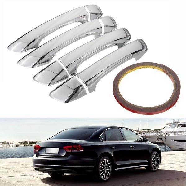 Car Door Handle Cover Trim Chrome Kit for VW Passat B6 3C CC 2006-2010 07 08 09