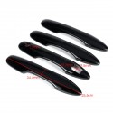 Glossy Black Exterior Door Handles Decorative Cover Trim For Toyota Carmy 2018