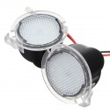 Pair White LED Side View Mirror Puddle Light for Ford Edge Mondeo Focus C-Max Kuga S-Max