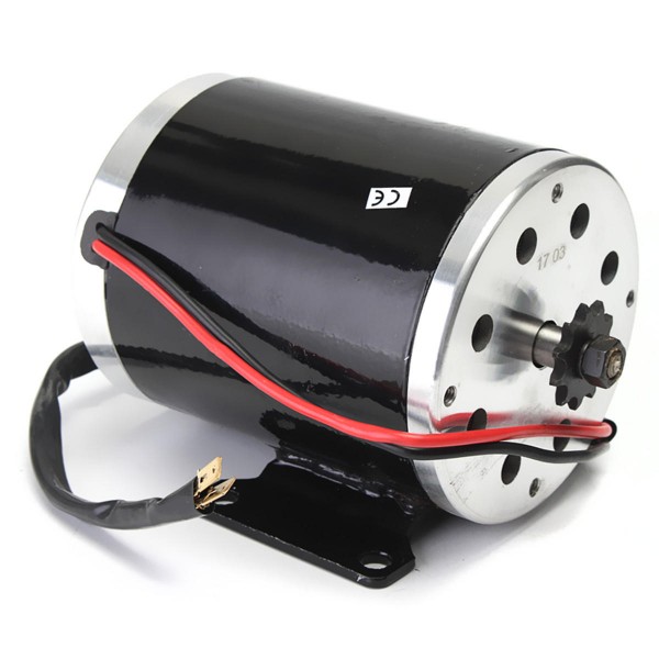 24V 500W 28.5A Electric Brushed Motor 2500Rpm w/ bracket For Scooter E-Bike Mini Bike Go Kart MY1020