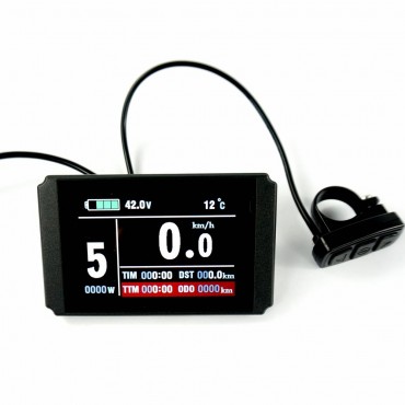 24V/36V/48V Kunteng KT LCD8H display Electric Bicycle Accessories LC8U TFT Display Waterproof Contact For Electrice Bike Scooter kit