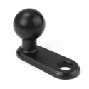 Black Mounts 2.25inch x 0.87inch Motorcycle Base With 11mm Hole and 1inch Ball