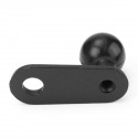 Black Mounts 2.25inch x 0.87inch Motorcycle Base With 11mm Hole and 1inch Ball