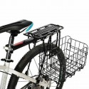 Foldable Metal Wire Basket Front Bag Rear Hanging Basket For Mountain Bike Electric Folding Bicycle Scooter