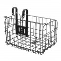 Foldable Metal Wire Basket Front Bag Rear Hanging Basket For Mountain Bike Electric Folding Bicycle Scooter