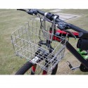 Foldable Metal Wire Basket Front Bag Rear Hanging Basket For Mountain Bike Electric Folding Bicycle Scooter
