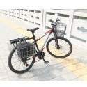 Foldable Metal Wire Basket Front Bag Rear Hanging Basket For Mountain Bike Electric Folding Bicycle Scooter