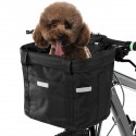 Folding Front Basket Waterproof Handlebar Box Pet Carrier Frame Bag For Electirc Scooter Bicycle Bike