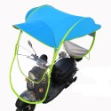 Mobility Scooter Sun Rain Wind Cover Electric Car Prevent Umbrella 2.8*0.8*0.75M Blue