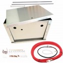 Universal Complete Aluminum Battery Tray Box Relocation Kit Polished Billet Race