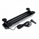 12V 144W 42 LED Amber Double Side Traffic Advisor Strobe Flash Light Bar Emergency Light Magnetic Universal