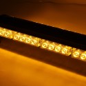 12V 20inch 38LED Car Roof Double Side Emergency Strobe Flash Light Lamp Bar Amber For Car Truck Boat