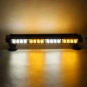 12V 20inch 38LED Car Roof Double Side Emergency Strobe Flash Light Lamp Bar White and Amber For Car Truck Boat