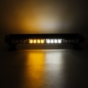 12V 20inch 38LED Car Roof Double Side Emergency Strobe Flash Light Lamp Bar White and Amber For Car Truck Boat