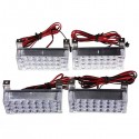 12V 22x4 LED Flash Amber Emergency Light Warning Strobe Auto Lamp