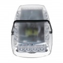 12V 24-LED Car Roof Strobe Light White+Yellow Dual Light 7 Flash Modes with Magnetic Base