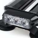 12V 24inch 46LED Car Roof Double Side Emergency Strobe Flash Light Lamp Bar White and Amber For Car Truck Boat