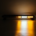 12V 24inch 46LED Car Roof Double Side Emergency Strobe Flash Light Lamp Bar White and Amber For Car Truck Boat