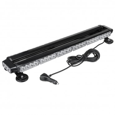 12V 28inch 54LED Car Roof Double Side Emergency Strobe Flash Light Lamp Bar Amber For Car Truck Boat