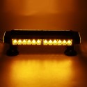 12V 30W Car LED Roof Strobe Light Bar Emergency Signal Warning Flash Amber Magnetic 7 Modes Universal