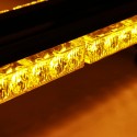 12V 30W Car LED Roof Strobe Light Bar Emergency Signal Warning Flash Amber Magnetic 7 Modes Universal