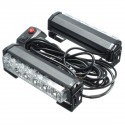 12V 36W 12LED Car Strobe Flash Grille Light Warning Hazard Emergency Lamp Bars Waterproof