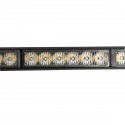 21 Inch 144W 42LED Double Side Traffic Strobe Flash Light Bar Amber Emergency Lamp Magnetic Mount 12V Universal